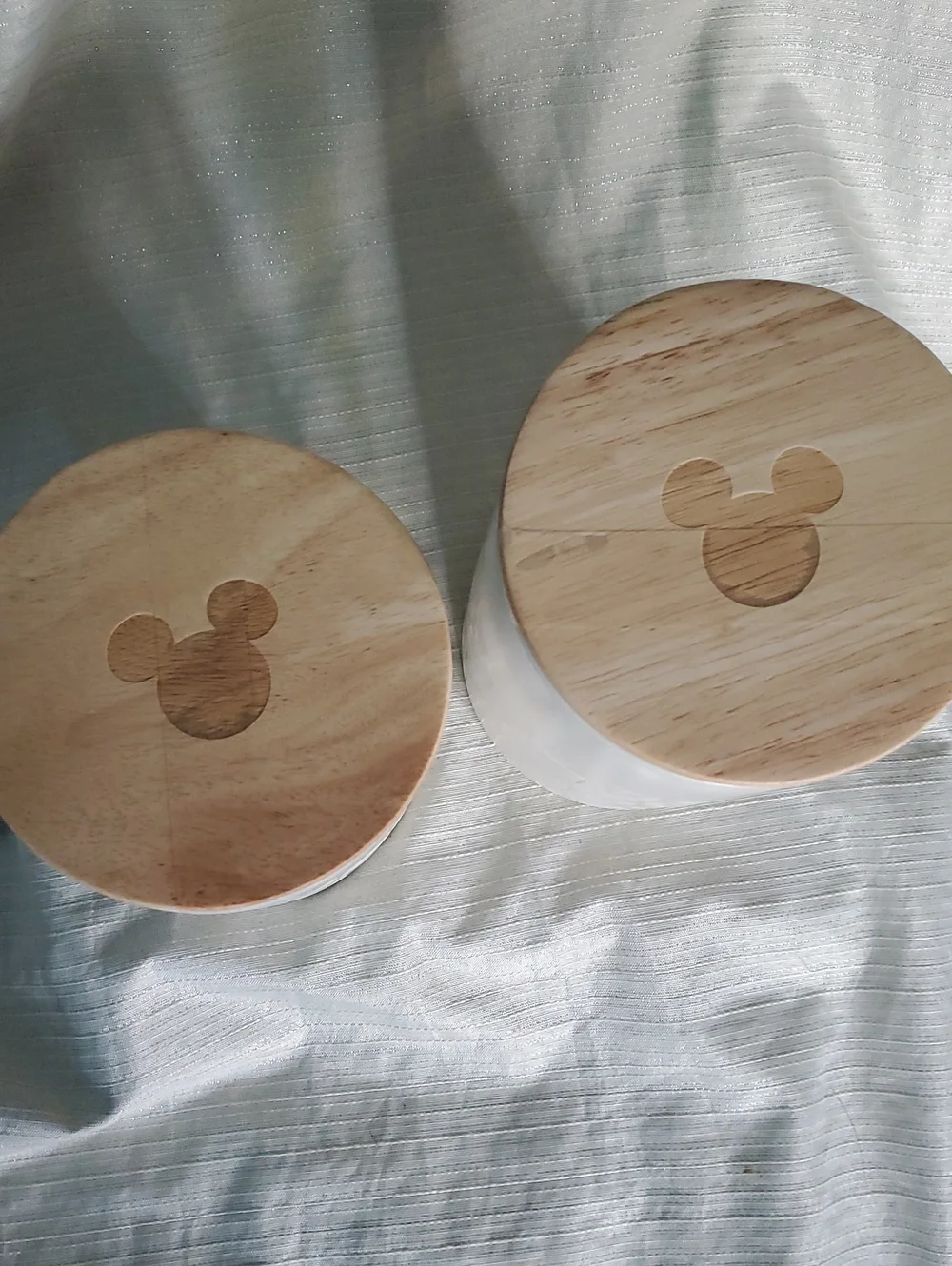 Mickey Mouse Checkered Ivory Canister Set
